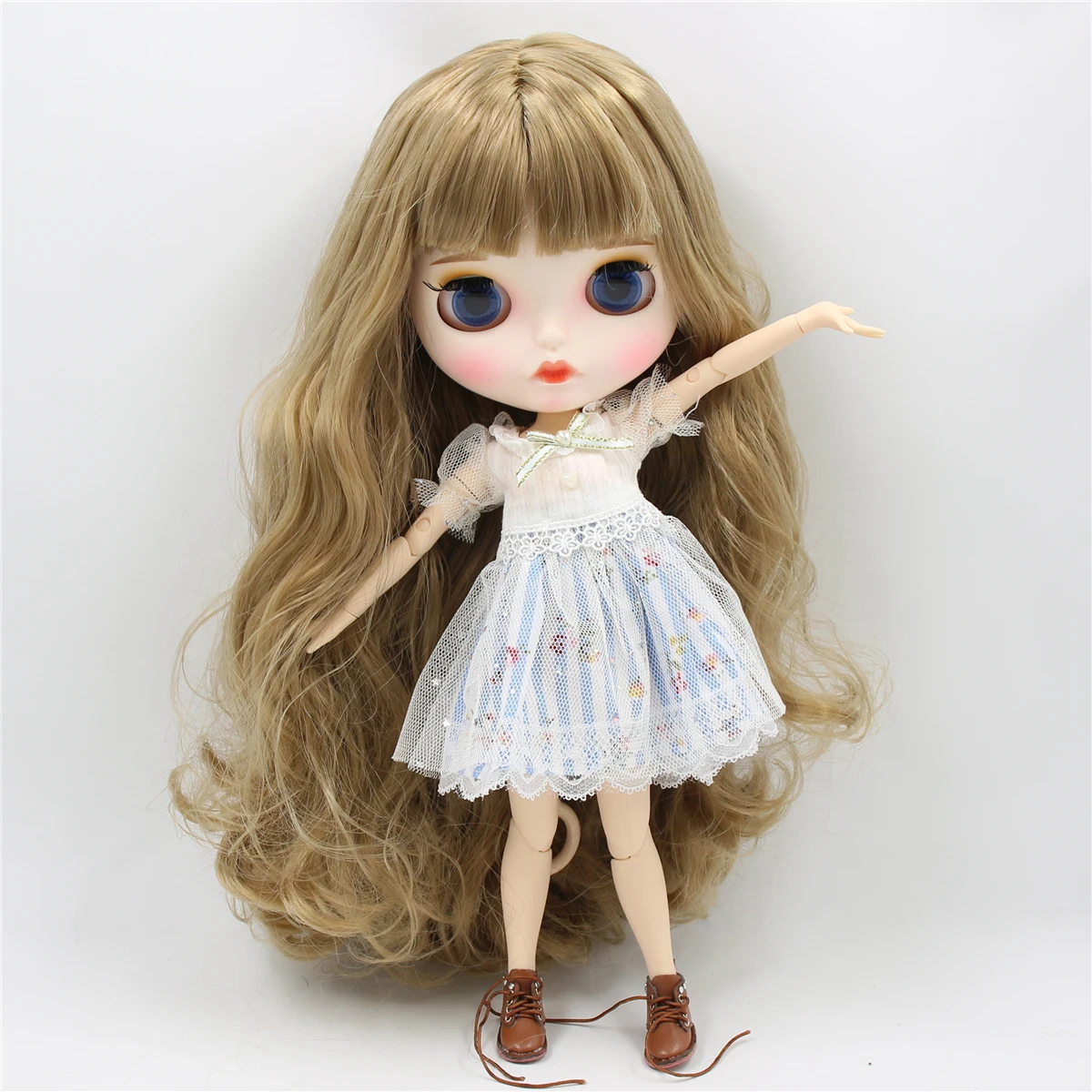 Ледяной DBS Blyth кукольные 1/6 bjd шарнирное тело каштановые волосы загорелая кожа