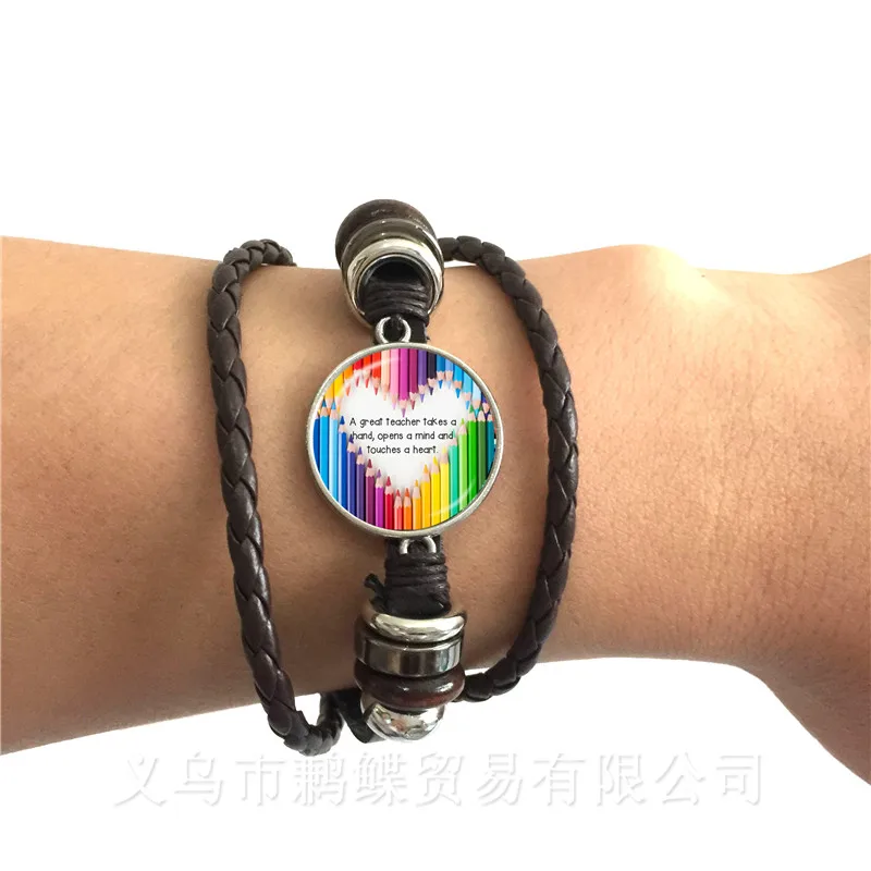 

2018 New Merci Maitresse Glass Cabochon Rings Trendy Jewelry For Teacher's Day Gift Thanksgiving gift