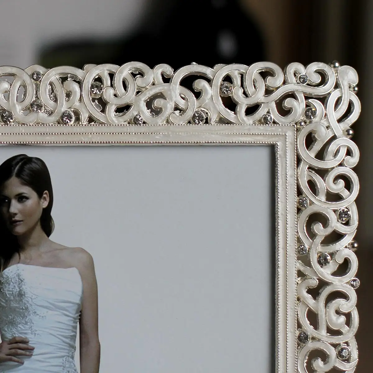 Свадебная фоторамка посеребренные фоторамка-6-дюймовая металлическая