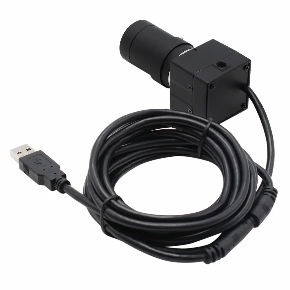5 мегапиксельная Защитная USB камера видеонаблюдения с вариофокальным объективом