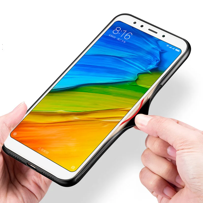 Для Xiaomi Redmi Note 4 стеклянный чехол Роскошный силиконовый мягкий каркас + стеклянная