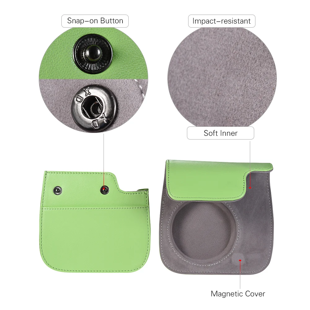 Чехол Andoer для камеры Fujifilm Instax Mini 8/9/8 + розовый/синий/белый/зеленый|Сумки фото-/видеокамеры| |