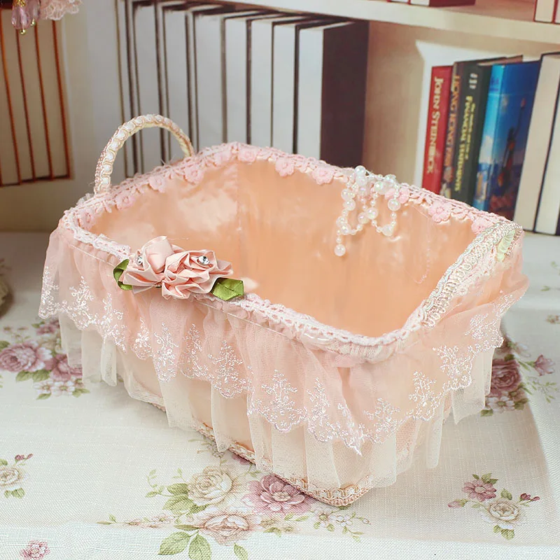 Бесплатная доставка прочие хранения корзины кружева ткань тростника получать