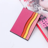 1pcs new fashion colorful credit card bag id holders women simple thin vintage card case covers unisex cash card pack cardholder