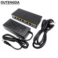 250m 90watt 6 port 4 poe switch 802 3af 802 3at power over ethernet switch injector for wireless ap ip phones camera