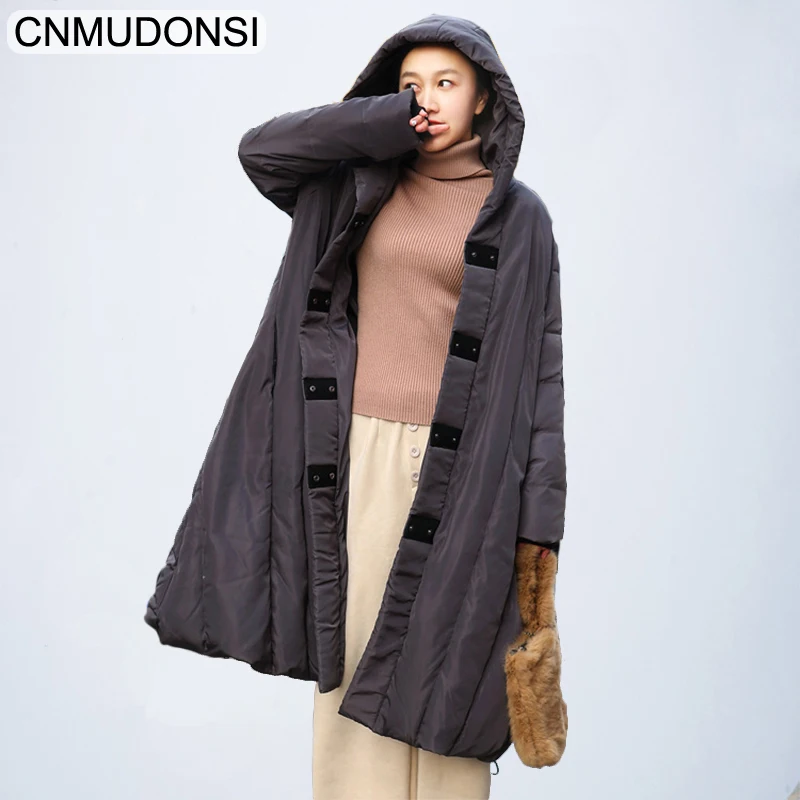 DMLFZMY Роскошная зимняя куртка винтажное пальто легкая Корейская пуховая женская