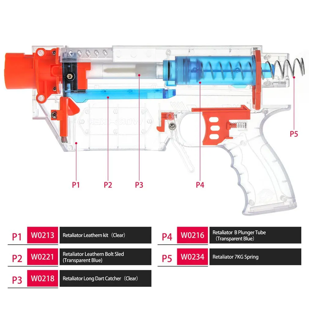 Работник YY-R-W013/14/15/16/17/18 мод Наборы Набор для Nerf N-Strike Elite Stryfe Blaster длинные пули A/B насос Kit электронная игрушка оружейные аксессуары