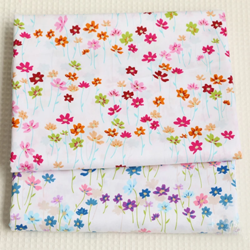 Красивая 50x40 см по всему маленькому цветущему цвету ткань пачка для пошива одежды