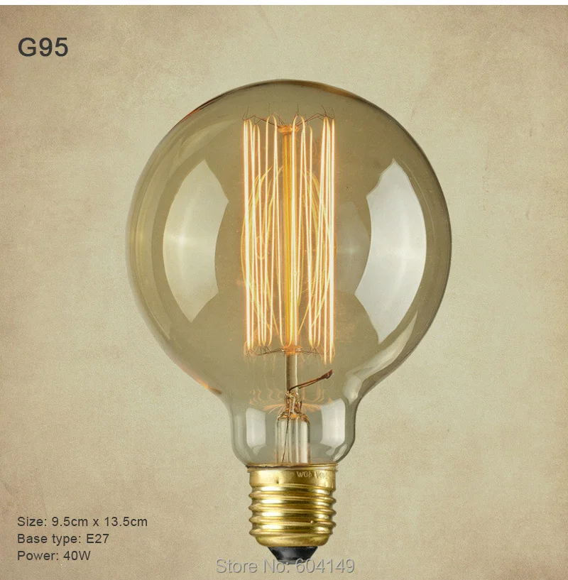 Подвесной светильник в стиле ретро vintage edison bulb DIY веревки кулон ресторан бар E27 углерода лампы 110v 220v нити lampadario промышленные лампы