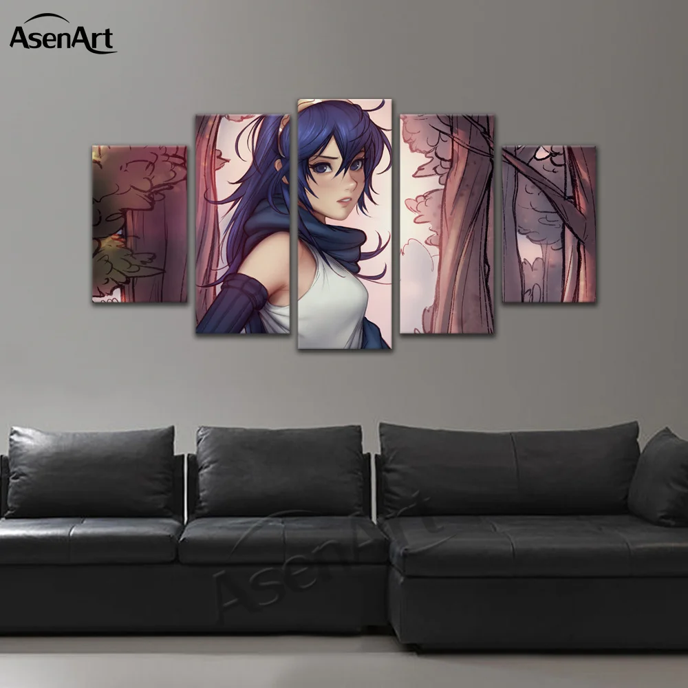 Wall Art anime the Fire Emblem Canvas Painting Artwork Printed Poster for Kids Room Home Decor Framed Ready to Hang картина | Дом и сад