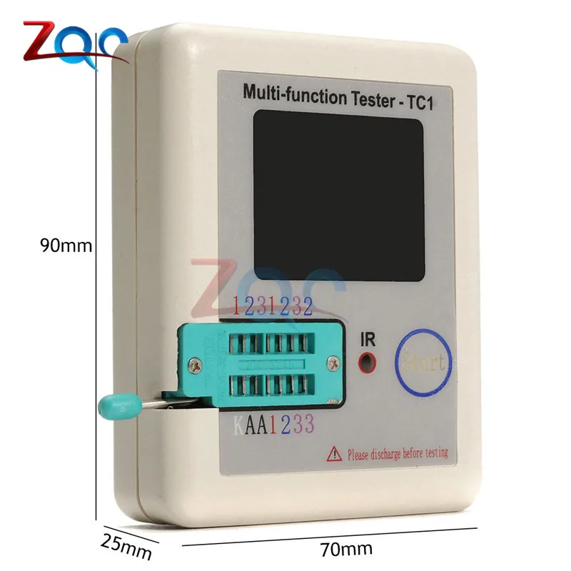 ЖК-Транзистор тестер TFT Диод Триод измеритель емкости LCR ESR NPN PNP MOSFET тест LCR-TC1 тестер 3,5 дюймов TFT мультиметр