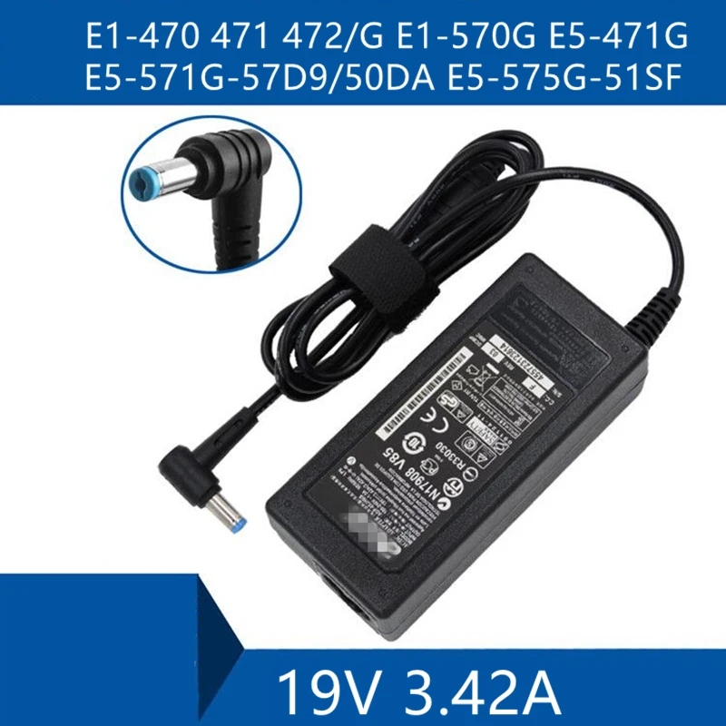 

Laptop AC Adapter DC Charger Connector Port Cable For Acer E1-470 471 472/G E1-570G E5-571G-57D9/50DA E5-471G E5-575G-51SF