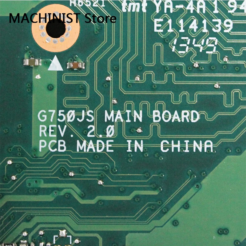 Оригинальная материнская плата для ноутбука ASUS G750J G750JM G750JS I7 4700 DDR3 HM87|Материнские