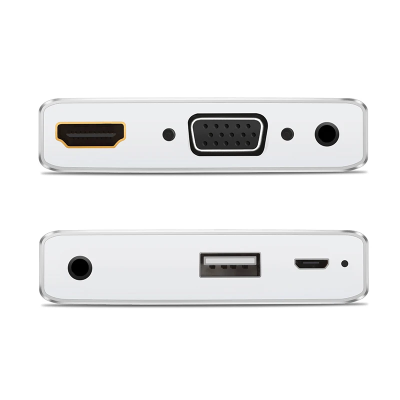S8pro 3 in 1 USB to HDMI/VGA+Audio Converter Digital AV Adapter Powered by EZcast for IOS Android Devices Windows Computer | Электроника