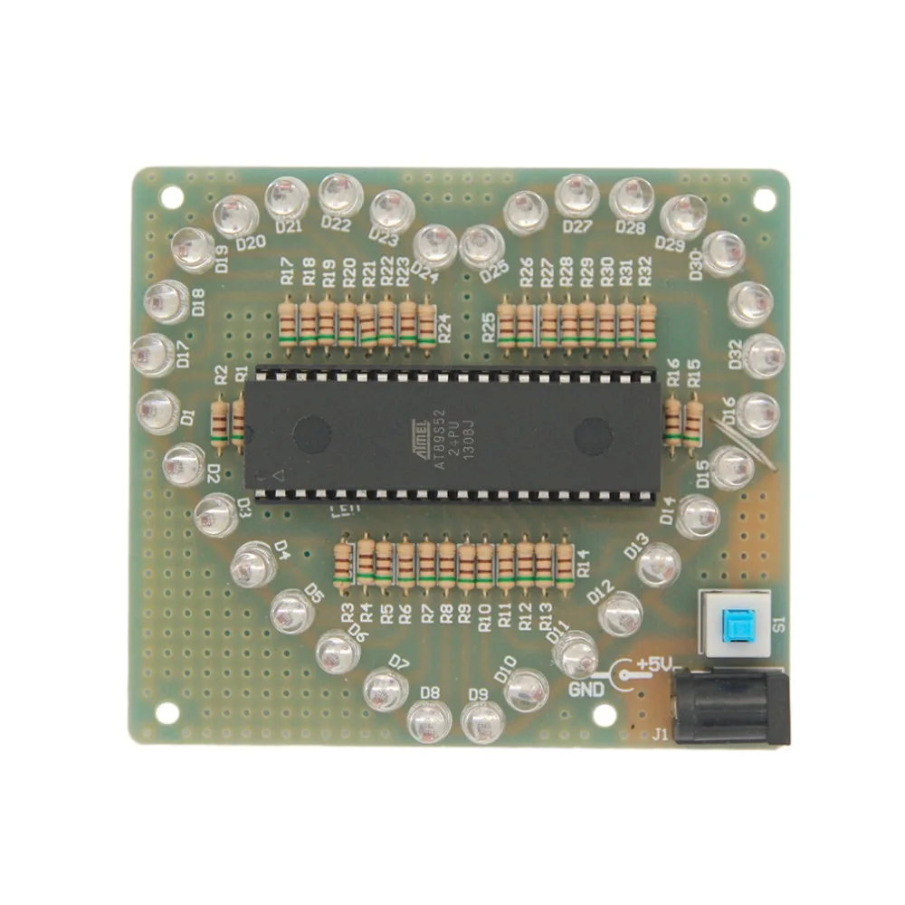 ICOCO 2017 новейший DIY набор в форме сердца LED красный и синий красочный свет воды