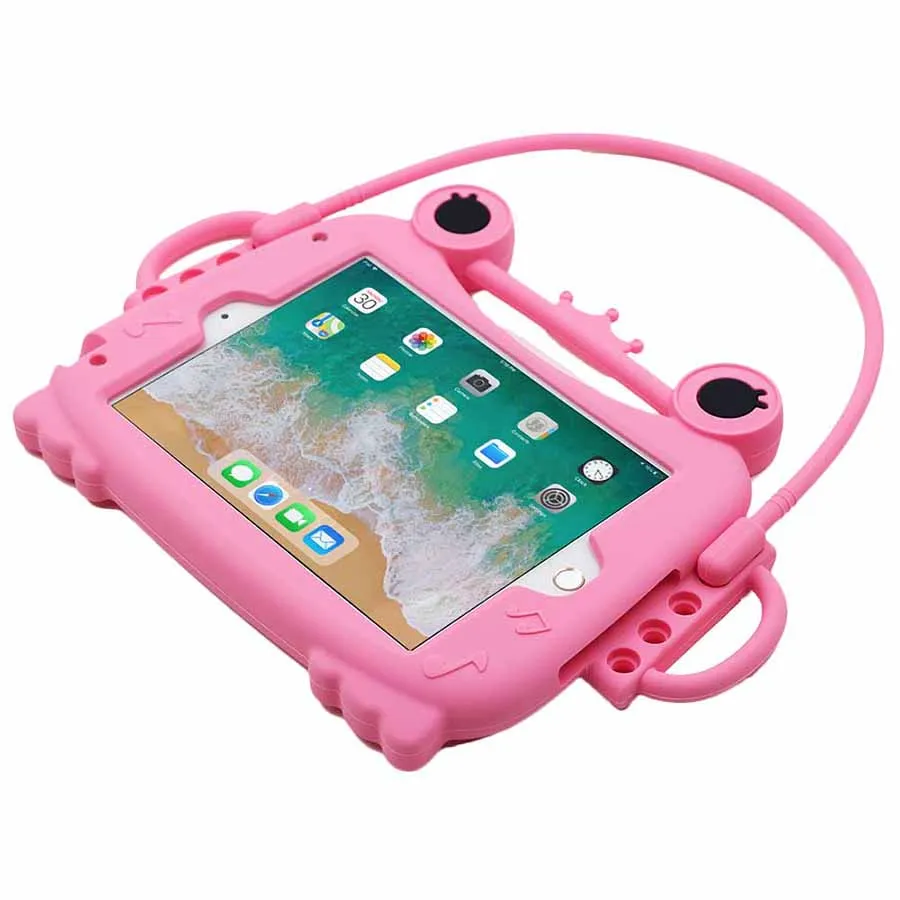 Eagwell противоударный чехол для IPad Mini 1 2 3 4 детей мультфильм лягушка ручка стенд крышка силиконовый чехол для планшета защитная оболочка