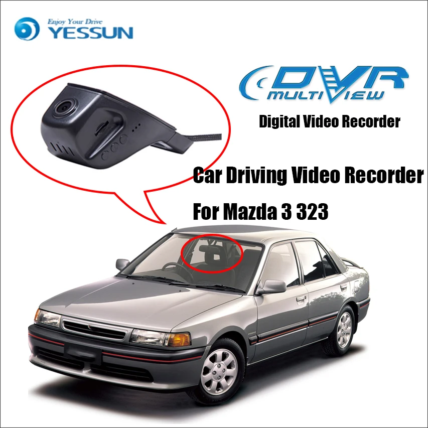 YESSUN для Mazda 3 323 автомобильный передний видеорегистратор CAM /DVR вождения iPhone Android APP