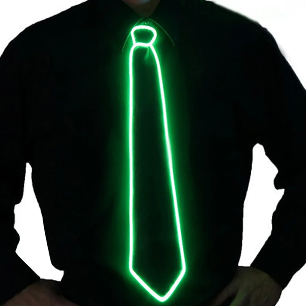 Light Up Novelty Luminous Necktie For Party DJ bar club AAA Battery | Лампы и освещение