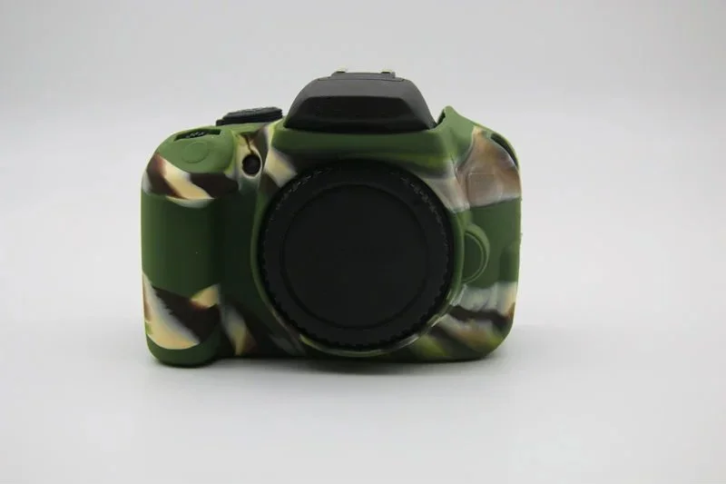 Camo Камуфляжный мягкий силиконовый резиновый защитный чехол для камеры Canon EOS 600D 700D 650D цифровая камера Камуфляжный черный цвет - Цвет: Camo