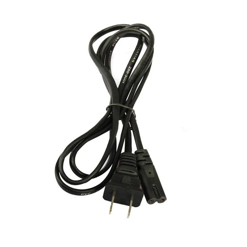 США 2 зубец Порт AC шнур питания кабель для Sony PS2 PS3 тонкий 50 см издание SGA998|Кабели