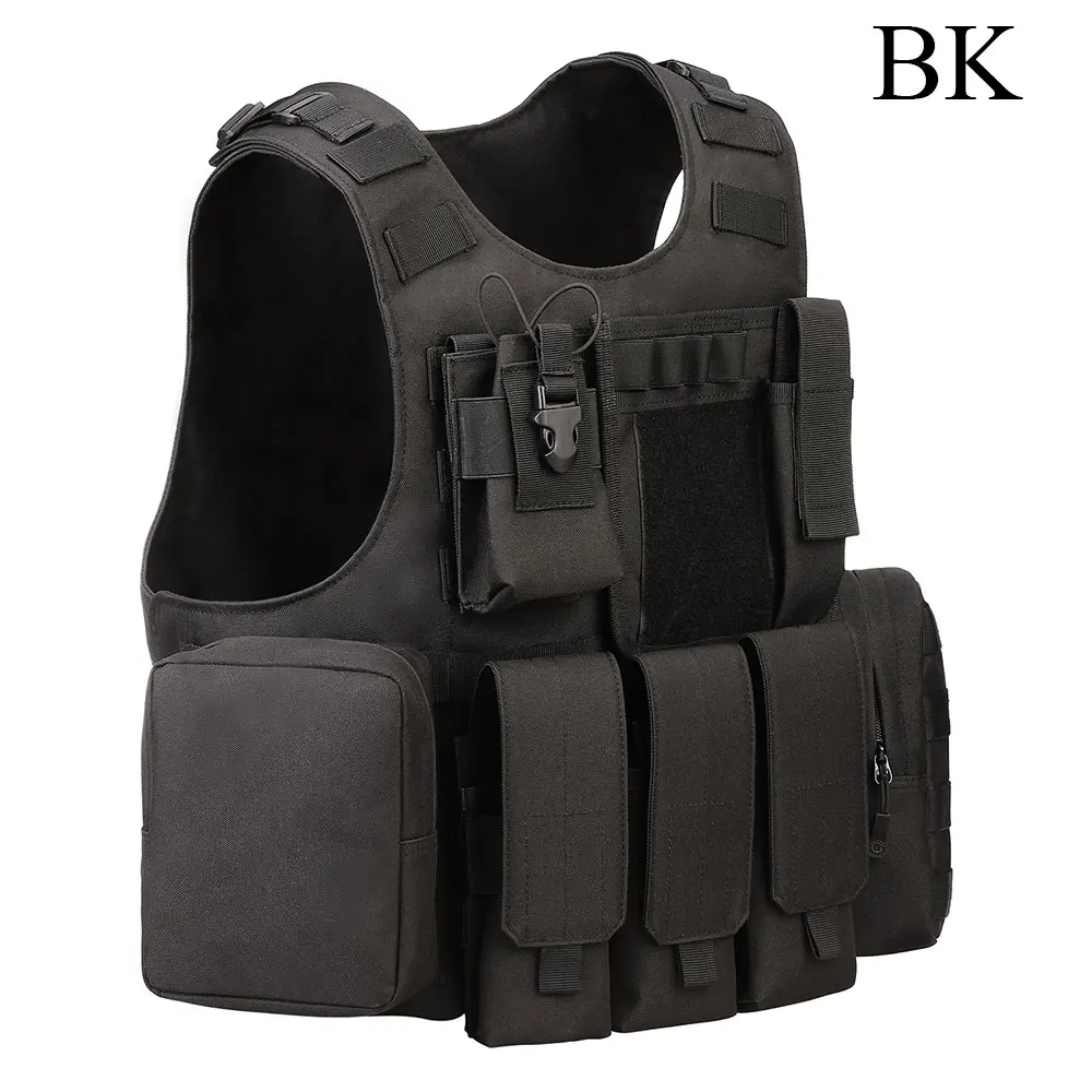 bk SINAIRSOFT тактический жилет-амфибия, страйкбол, сумки милитари, регулируемая защита Молла, для рыбалки, охоты, CS жилет LY2029 - Цвет: bk
