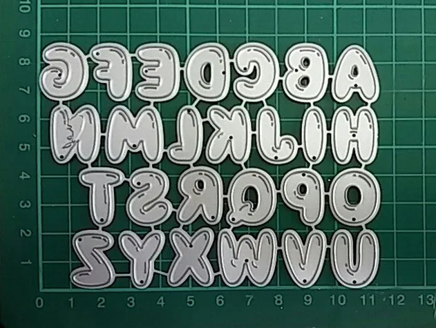 Ufurty Скрапбукинг 26 шт./компл. A-Z алфавитов резки металла умирает Craft нашивки с тиснением Трафареты изготовление бумажных карточек шаблон