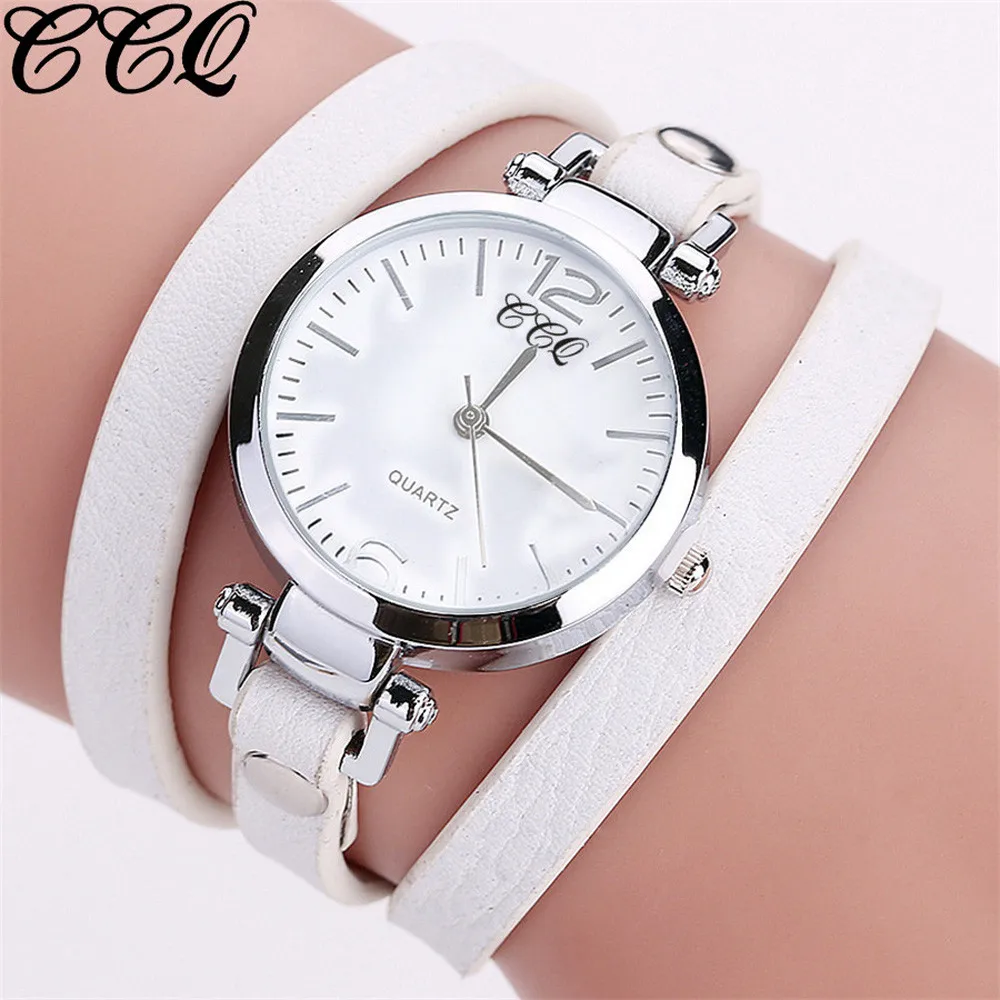 

CCQ New Fashion Luxury Leather Bracelet Watch Ladies Quartz Watch Casual Women Wristwatches Relogio Feminino Hot Selling 533