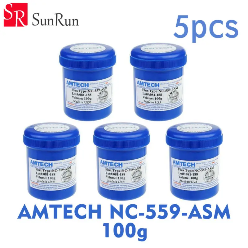5 шт. NC-559-ASM 559 100 г 100cc бессвинцовый припой флюсовая паста для SMT BGA Reballing пайка сварка ремонт без очистки C0040