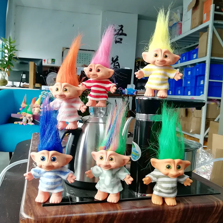 10 см Классическая одежда куклы тролли фигурки игрушки Leprechauns Russ Troll для детей
