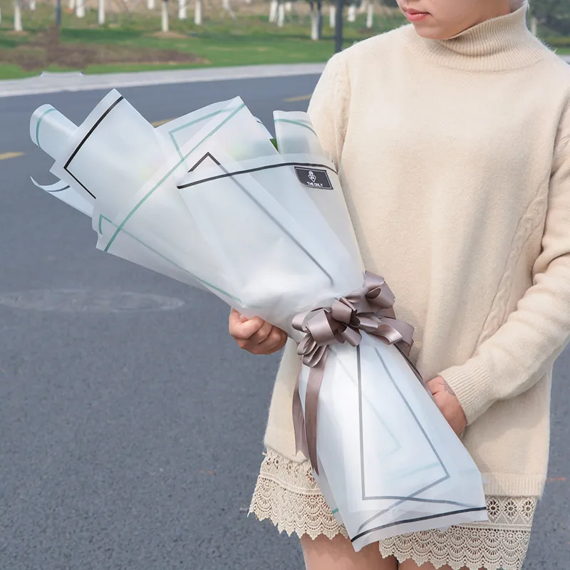 Водостойкая прозрачная упаковка для цветов букета из 10 шт. | Дом и сад