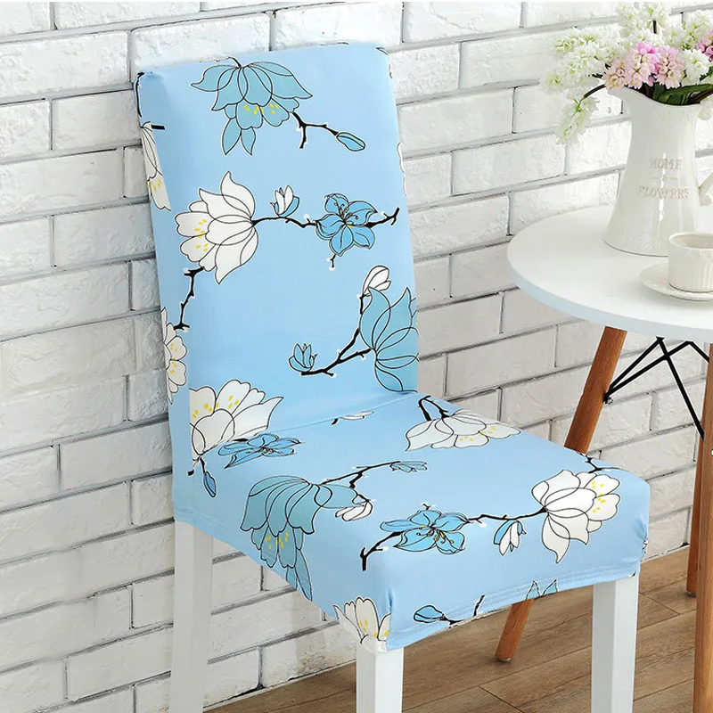 Monily яркий цвет современный чехол для стула цветочный принт растения спандекс