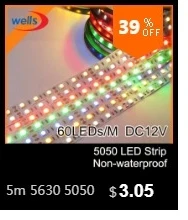 DC12V светодио дный ленты 5050 SMD 5 м 60 светодио дный s/m IP20 IP65 Водонепроницаемый RGB белый/теплый белый /синий/красный/зеленый черный PCB гибкие светодио дный полосы света
