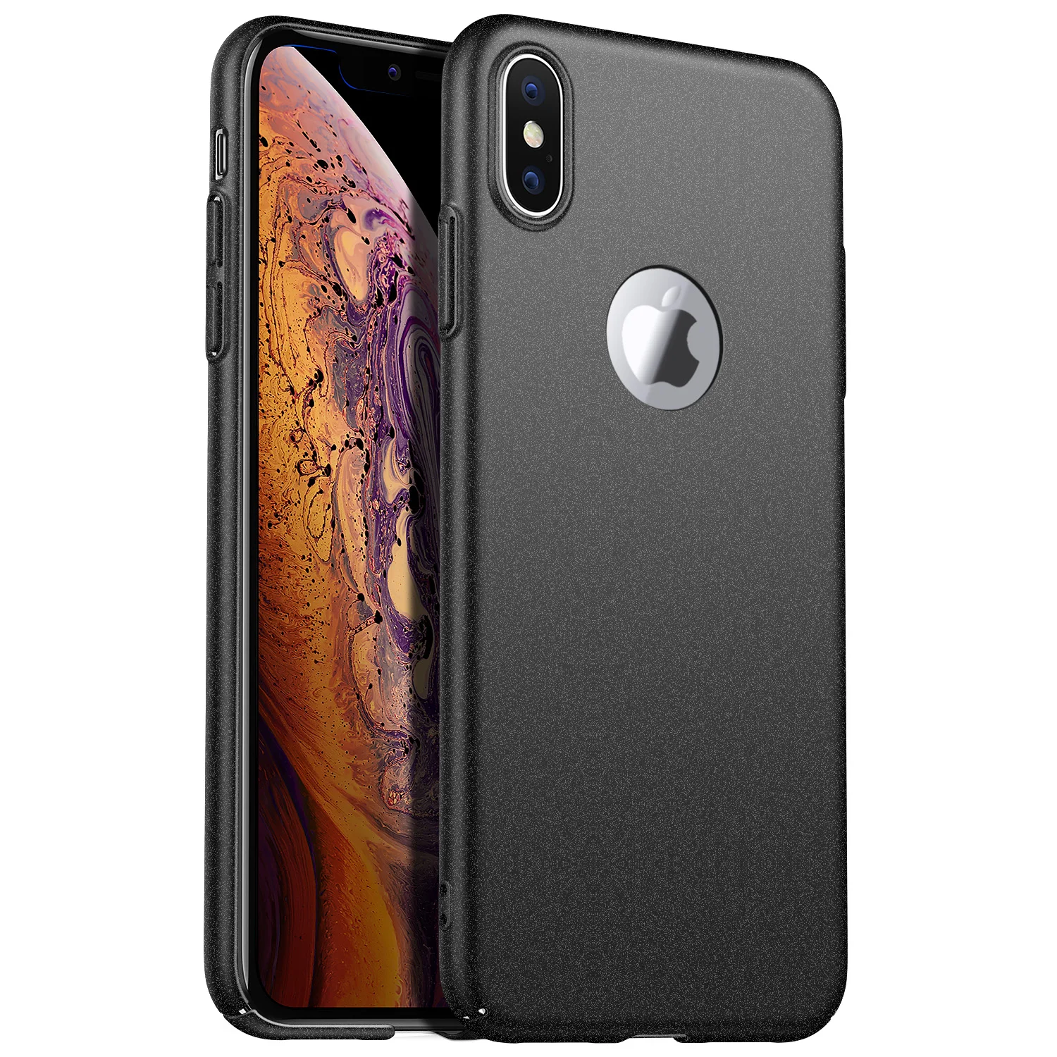 Scrub Black Для iPhone XS Max X XR чехол, ультратонкий минималистичный тонкий защитный чехол для телефона задняя крышка для iPhone 8 7 6s Plus - Цвет: Scrub Black