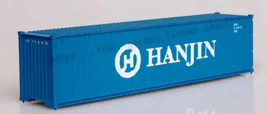 HANJIN Хо масштабная модель поезда аксессуары 40 футов контейнер 1: 87 Модель поезда части архитектурные модели наборы для макета поезда - Цвет: HANJIN