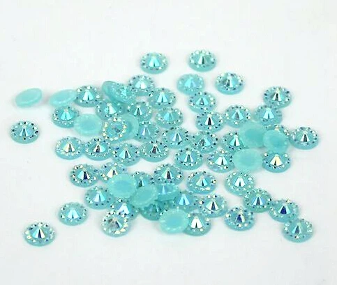

4mm Jelly Aquamarine AB Color,SS16 crystal Resin rhinestones flatback,Free Shipping 50,000pcs/bag