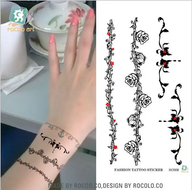 100 упак./лот модный браслет с цветами и лозой ожерелье водонепроницаемая