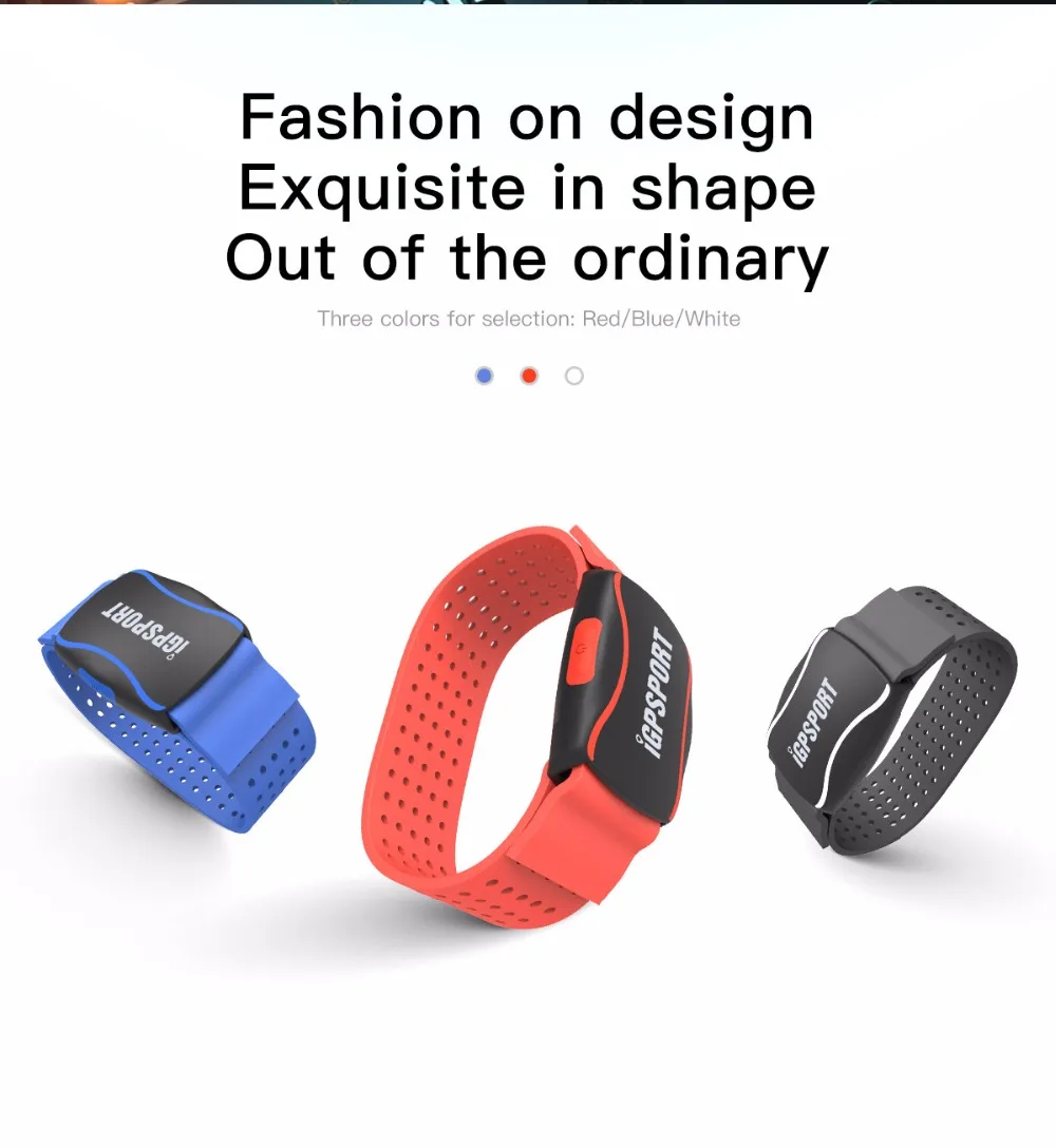 IGPSPORT монитор сердечного ритма светодиодный светильник предупреждение HR60