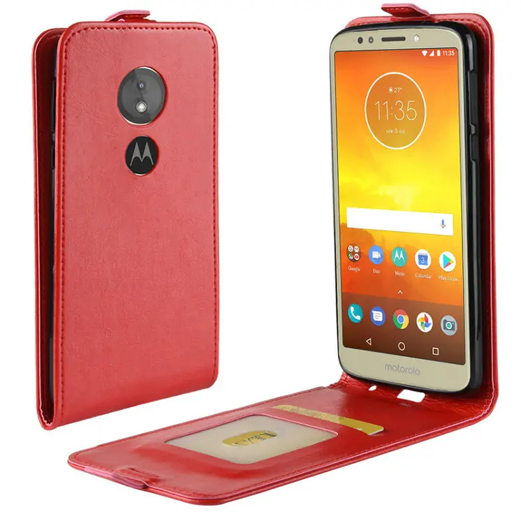 Vertical Flip Leather Case for Motorola Moto G6 Play Cover Up Down Leather Cover for Motorola Moto E5 Play Protective Phone Bag