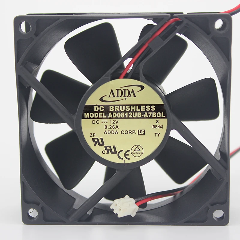 Оригинальный 8025 12V 0.26A AD0812UB A7BGL 4 проводной ШИМ контроль температуры|speed controller|speed