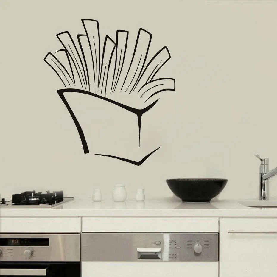 Французский фри стикер на стену искусство выдалбливают Дизайн Виниловая