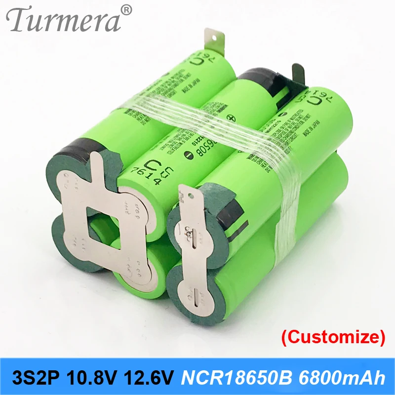 3s2P аккумулятор 18650 шт ncr18650 6800 мАч 10,8 В 12,6 в сварочная припоя батарея для отверток Инструменты батарея Подгонянная батарея jA