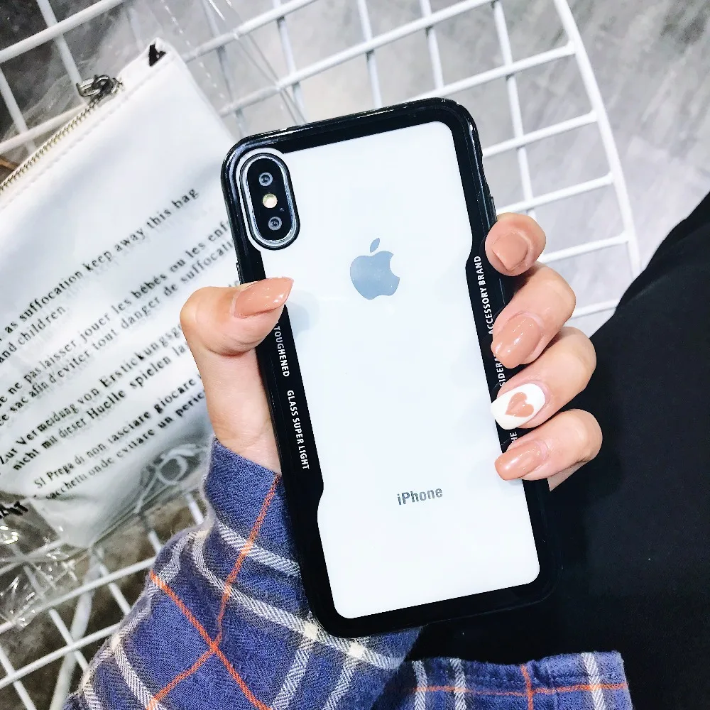 Роскошный Ультратонкий чехол для iphone X XS Жесткий Чехол задней панели из