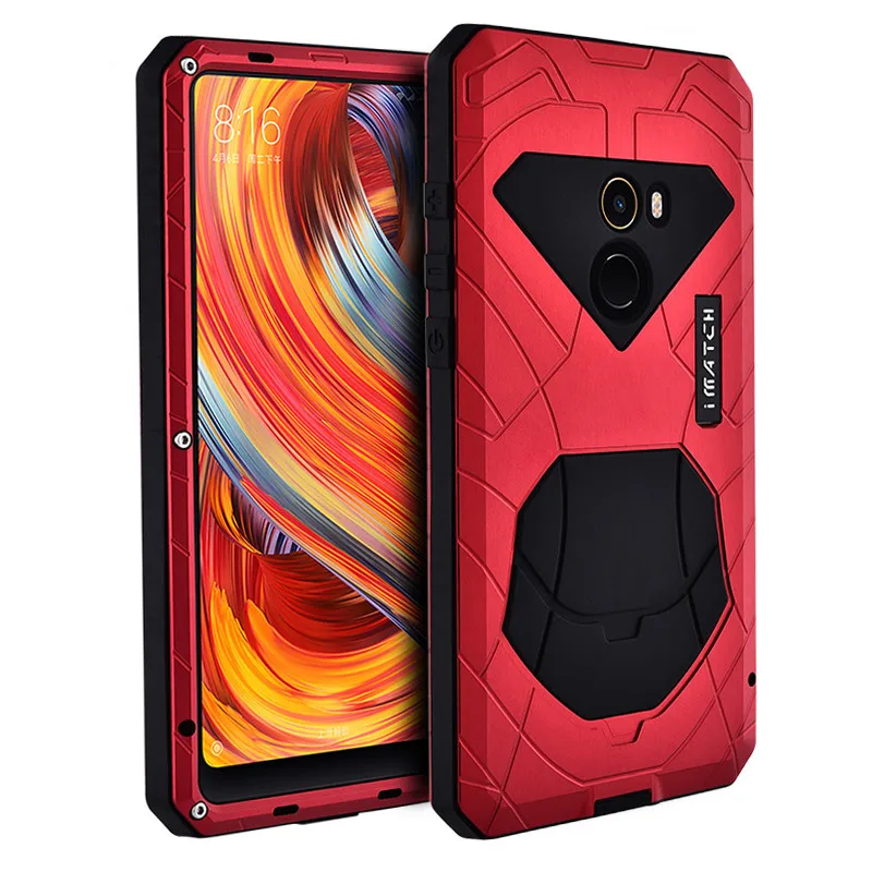 Высококачественный противоударный сверхпрочный чехол для Xiao mi 8 Алюминиевый металлический протектор силиконовый бампер чехол для телефона для mi x 2 2s Max 2 3