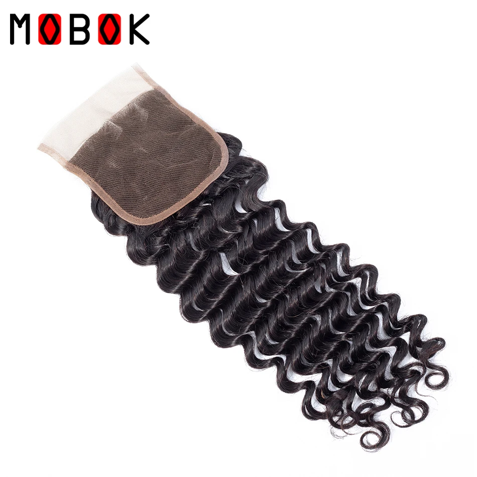 Накладные волосы с глубокой волной 100% натуральные Remy швейцарские кружевные