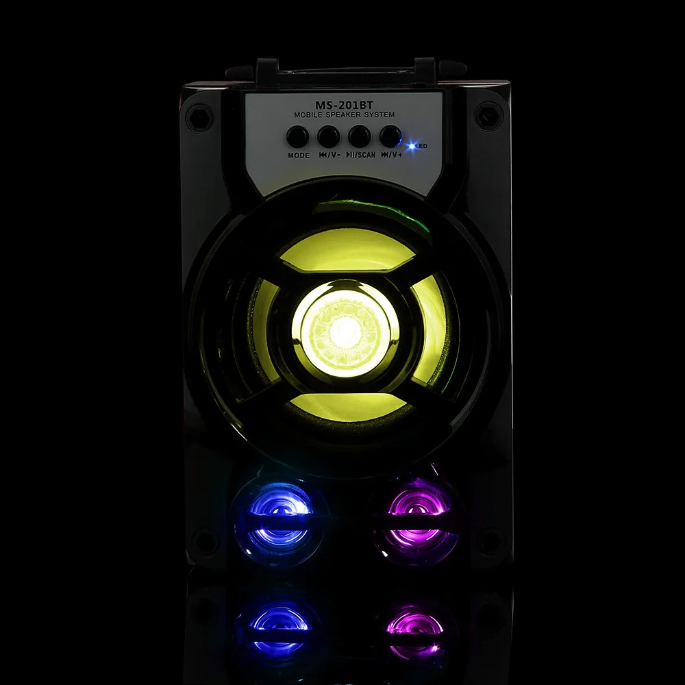 Беспроводная Портативная мультимедийная Колонка HIPERDEL C328 светодиодная Bluetooth