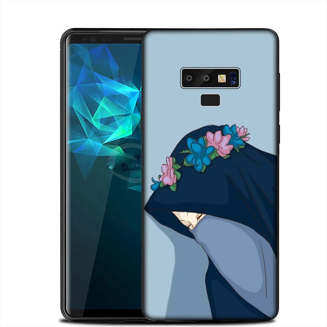 IYICAO Мусульманский Исламский Женский мягкий чехол с глазами для Samsung Galaxy A6 A9 A8 A7 2018
