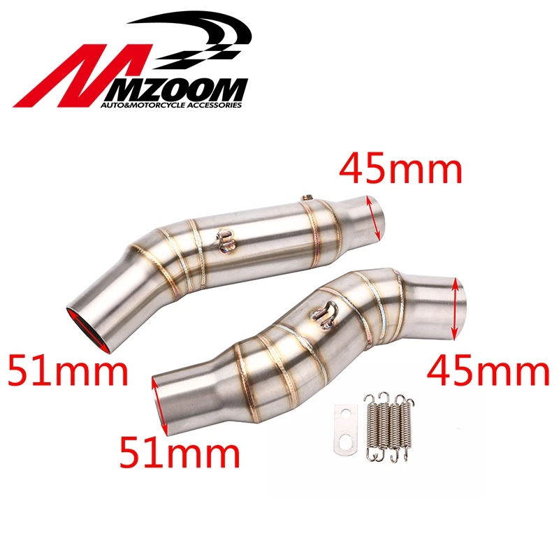 Нержавеющая сталь мотоциклов среднего выхлопной трубы середине для Kawasaki Z1000 2010