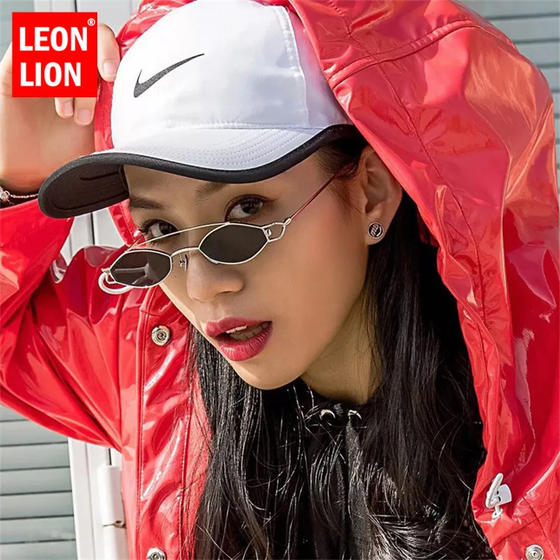 LeonLion 2018 панк градиентные линзы солнцезащитные очки для женщин для/для мужчин
