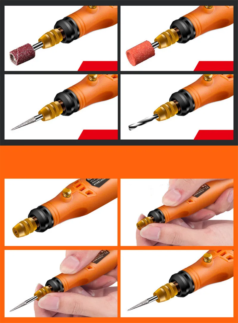 MD3326C набор вращающихся инструментов с зарядкой через usb, 3,6 В, Беспроводная электрическая шлифовальная машина с переменной скоростью
