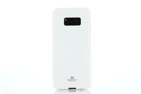 White Меркурий Goospery цветной жемчуг желе гибкий ТПУ мягкий чехол для samsung Galaxy S6 S7 Edge S8 S9 S10 Plus S10e S10-5G - Цвет: White